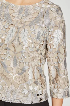 Online Bruuns Bazaar Abutilon Ignara blouse - Zilverbeige