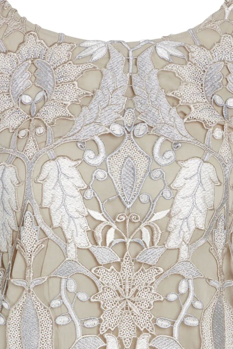 Online Bruuns Bazaar Abutilon Ignara blouse - Zilverbeige