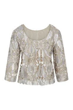 Online Bruuns Bazaar Abutilon Ignara blouse - Zilverbeige