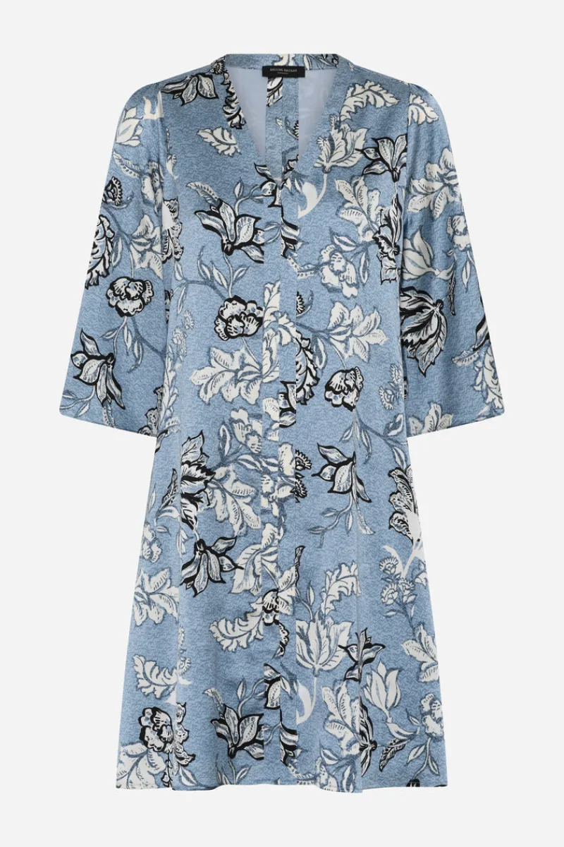 Sale Bruuns Bazaar AcaciaBBMajlyas dress - Dusty blue flower print