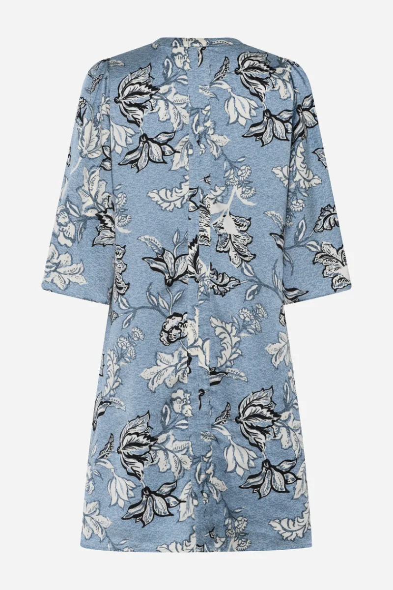 Sale Bruuns Bazaar AcaciaBBMajlyas dress - Dusty blue flower print