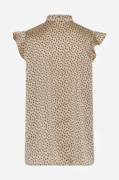 Online Bruuns Bazaar AcaciaBBNicole shirt - Oxford Tan dot print
