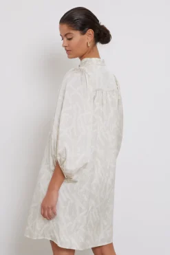 Discount Bruuns Bazaar AcaciaBBSarias jurk - Lichte vierkante print