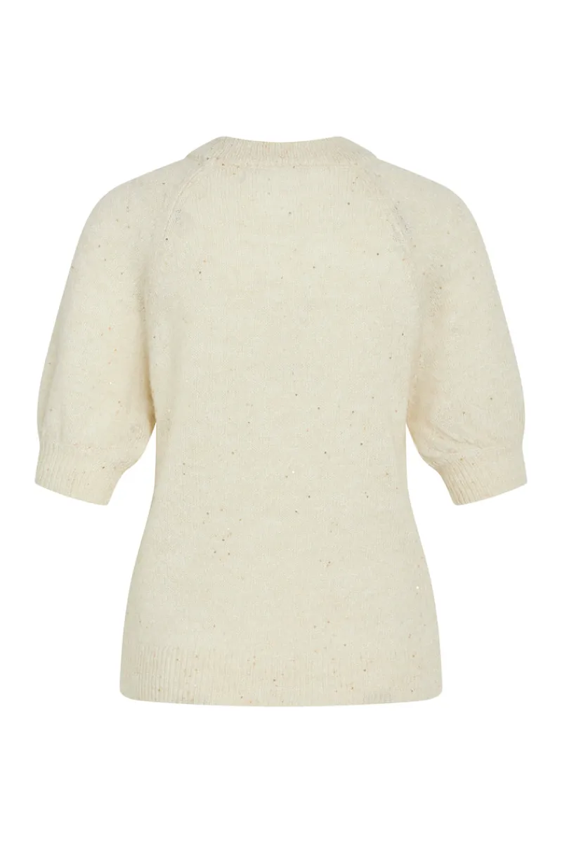 Best Bruuns Bazaar AlchemillaBBHalias breiwerk - Wit Crème / Goud