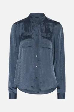 Hot Bruuns Bazaar AlderBBShauna shirt - Vintage Indigo