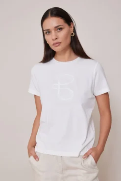 Online Bruuns Bazaar AlnusBBRuba T-shirt - Wit