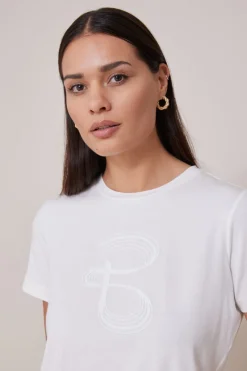 Online Bruuns Bazaar AlnusBBRuba T-shirt - Wit