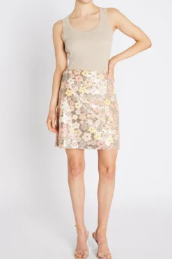 Fashion Bruuns Bazaar AlternifoliusBBJoannas skirt - Multi Flower sequins