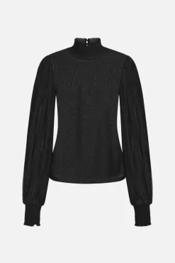 Hot Bruuns Bazaar AmaBBSilke blouse - Zwart