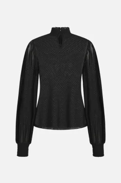Hot Bruuns Bazaar AmaBBSilke blouse - Zwart