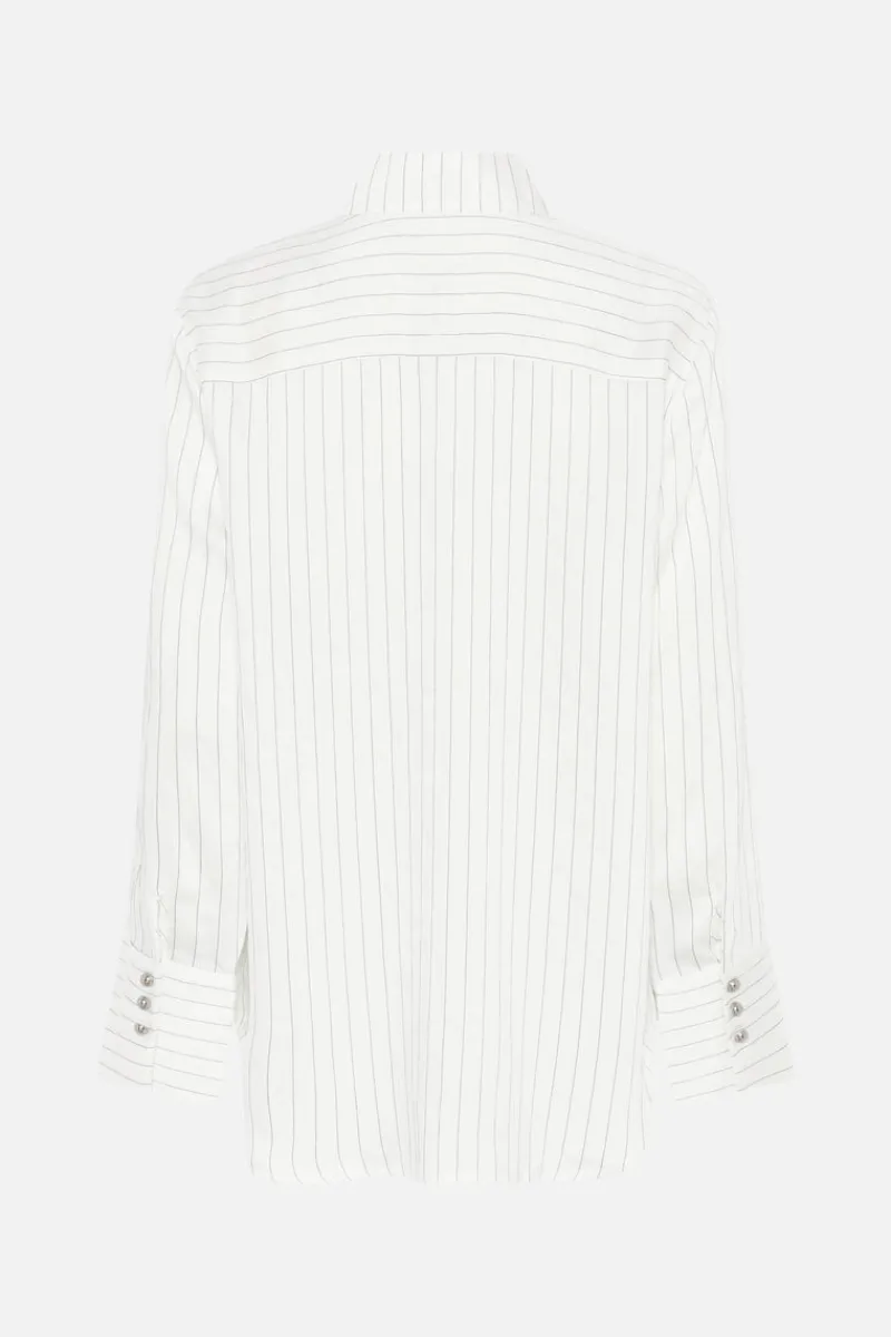 Fashion Bruuns Bazaar AmaranthBBZanne shirt - White stripe
