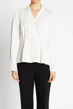 Discount Bruuns Bazaar AmaranthBBZea shirt - White stripe