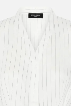 Discount Bruuns Bazaar AmaranthBBZea shirt - White stripe
