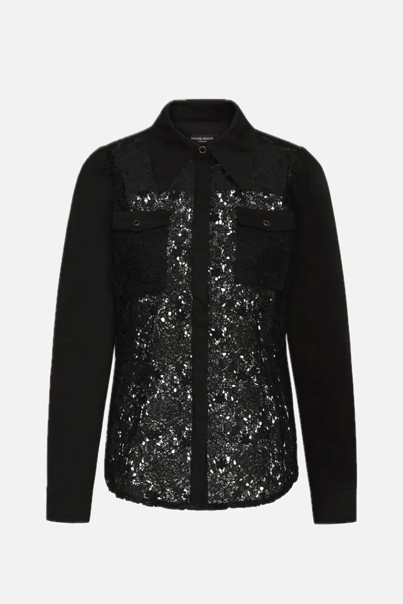 Online Bruuns Bazaar Ambrosia Magda overhemd - Zwart