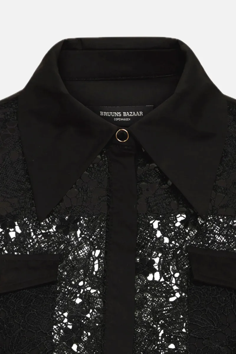 Online Bruuns Bazaar Ambrosia Magda overhemd - Zwart