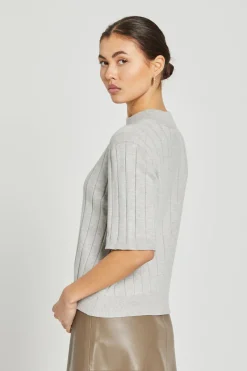 Online Bruuns Bazaar AnemoneBBGlady knit - Grey Melange