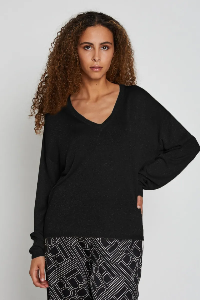 Online Bruuns Bazaar AnemonenBBMarlia breisel - Zwart / Zwart lurex