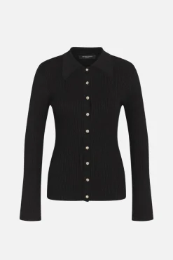Outlet Bruuns Bazaar AnemonenBBSeyra gebreid vest - Zwart