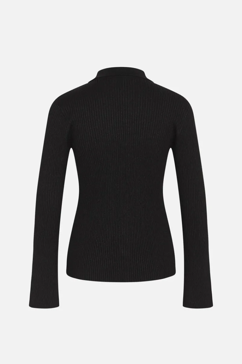 Outlet Bruuns Bazaar AnemonenBBSeyra gebreid vest - Zwart