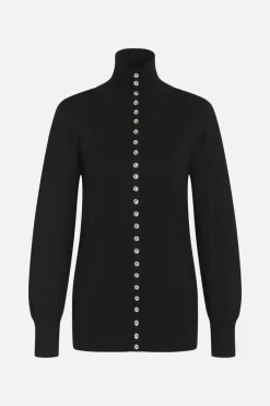 Hot Bruuns Bazaar AnemonesBBAuga gebreid vest - Zwart / Zwart lurex