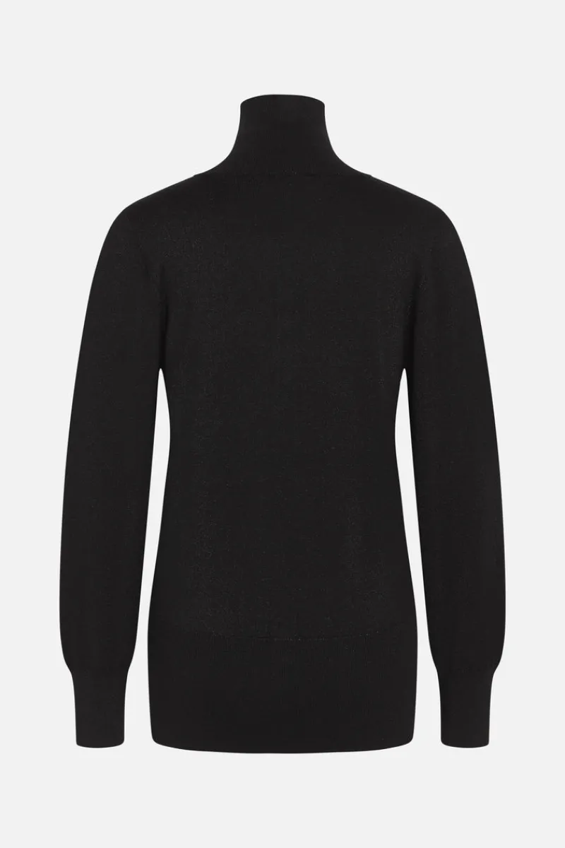 Hot Bruuns Bazaar AnemonesBBAuga gebreid vest - Zwart / Zwart lurex