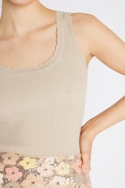 Hot Bruuns Bazaar AnemonesBBWela knit top - Sand with lurex