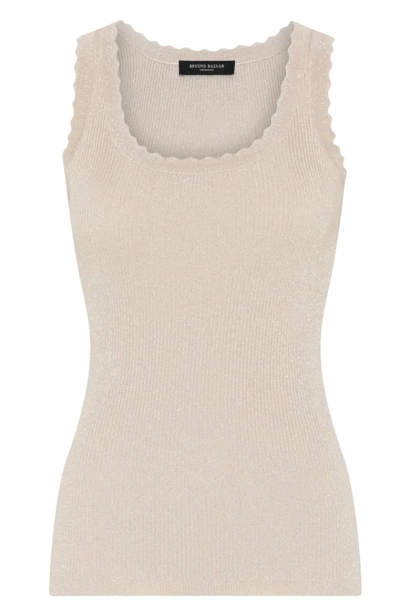 Hot Bruuns Bazaar AnemonesBBWela knit top - Sand with lurex