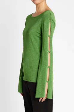 Outlet Bruuns Bazaar AnemonesBBYasmin knit - Fresh Green with lurex
