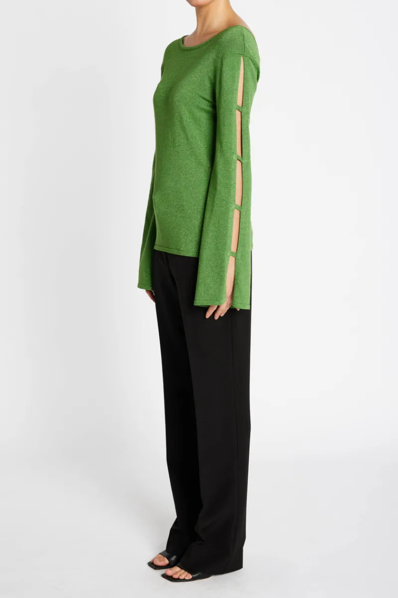 Outlet Bruuns Bazaar AnemonesBBYasmin knit - Fresh Green with lurex