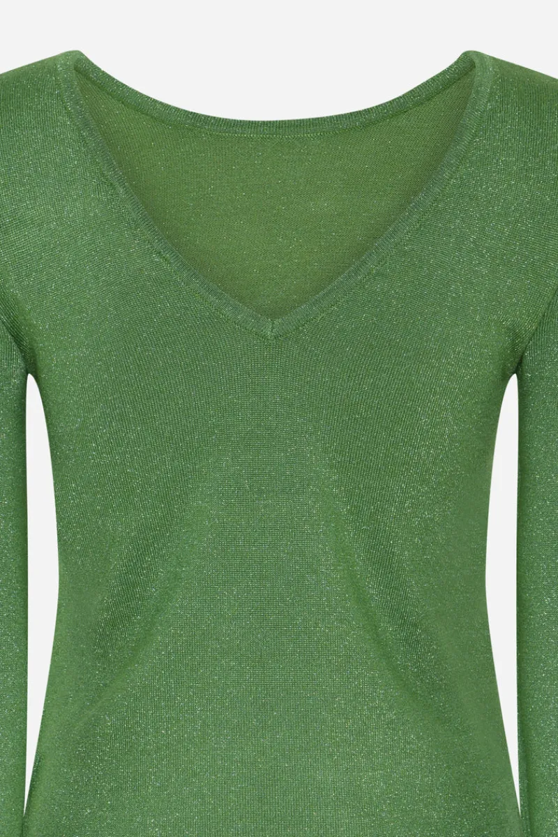 Outlet Bruuns Bazaar AnemonesBBYasmin knit - Fresh Green with lurex