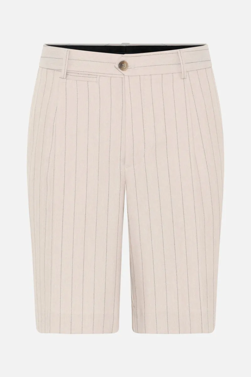 Best Bruuns Bazaar ApricotBBDoda shorts - Light Grey stripes