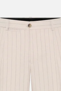 Best Bruuns Bazaar ApricotBBDoda shorts - Light Grey stripes
