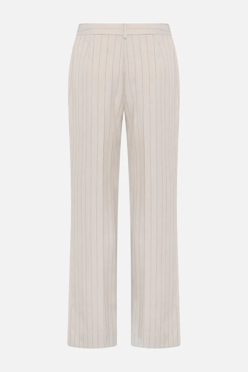 Fashion Bruuns Bazaar ApricotBBEleza pants - Light Grey stripes