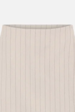 Best Bruuns Bazaar ApricotBBErica skirt shorts - Light Grey stripes