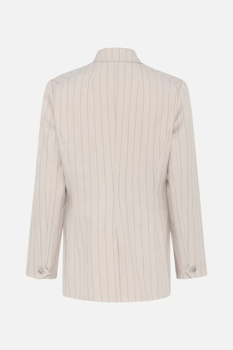 Best Bruuns Bazaar ApricotBBLinda blazer - Light Grey stripes
