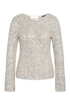 Online Bruuns Bazaar AraluBBEllias blouse - Beige/Zilver