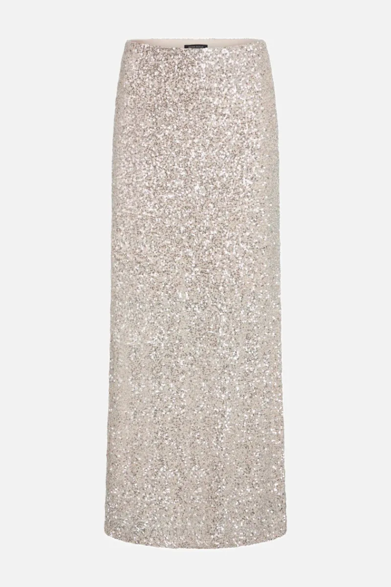 New Bruuns Bazaar AraluBBJoanelle skirt - Beige/Silver