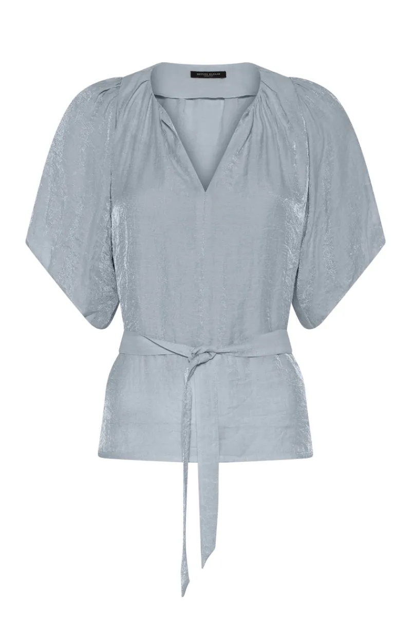 Fashion Bruuns Bazaar ArecaBBChanta blouse - Light Dusty blue