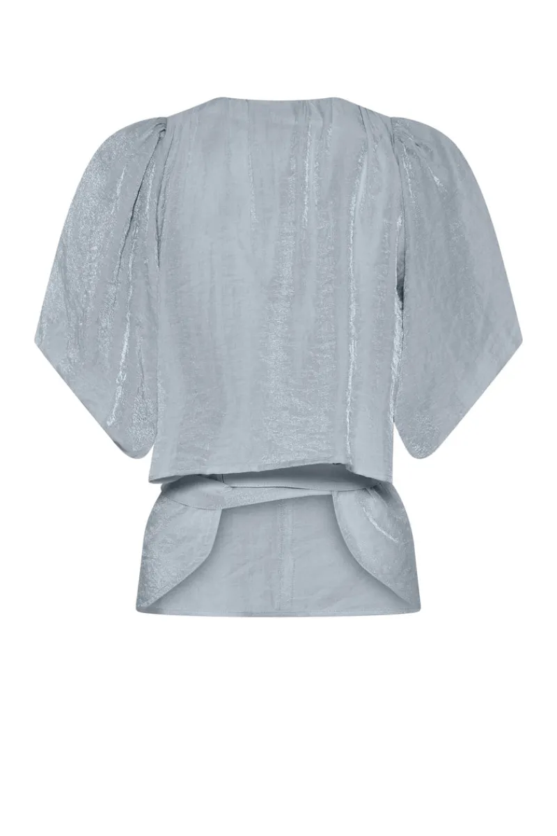 Fashion Bruuns Bazaar ArecaBBChanta blouse - Light Dusty blue