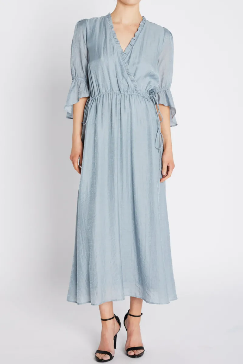 Sale Bruuns Bazaar ArecaBBLusiel dress - Light Dusty blue