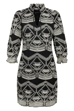 Best Bruuns Bazaar ArvensisBBABami jurk - Zwart/Creme