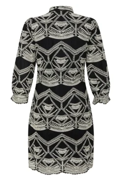 Best Bruuns Bazaar ArvensisBBABami jurk - Zwart/Creme