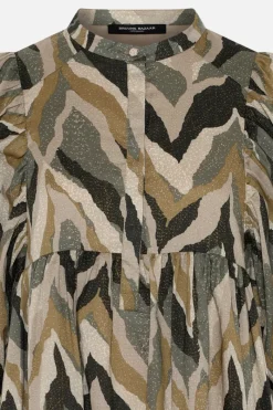 Online Bruuns Bazaar AsterBBZiska blouse - Green print