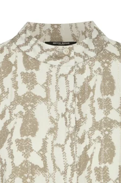 New Bruuns Bazaar BarbareaBBPhilina jurk - Kaki slangenprint