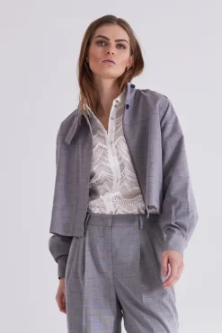 Hot Bruuns Bazaar BayBBGinea jacket - Grey Check