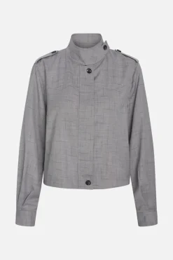 Hot Bruuns Bazaar BayBBGinea jacket - Grey Check