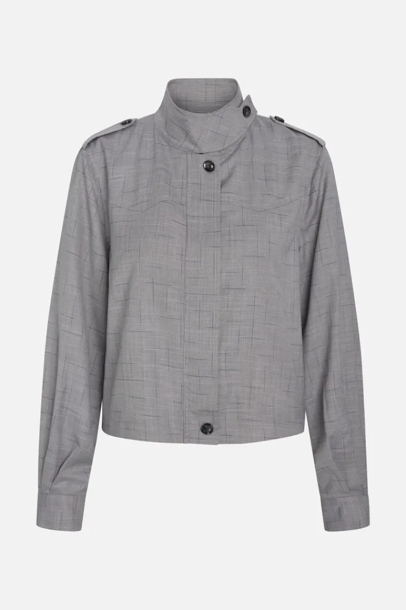 Hot Bruuns Bazaar BayBBGinea jacket - Grey Check