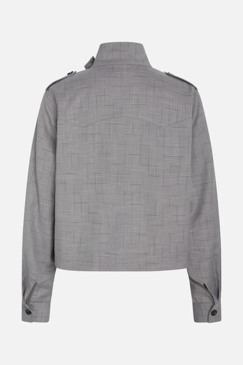 Hot Bruuns Bazaar BayBBGinea jacket - Grey Check