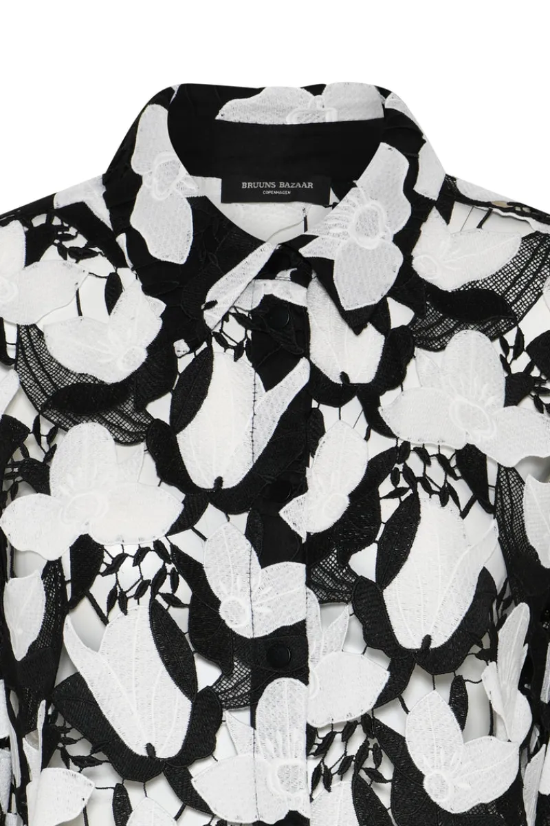 Sale Bruuns Bazaar BellflowerBBFeruze shirt - Black/White