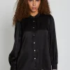 New Bruuns Bazaar BerriesBBDura overhemd - Zwart